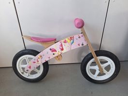 Süsses Laufrad Einhorn Mädchen Rosa Holz