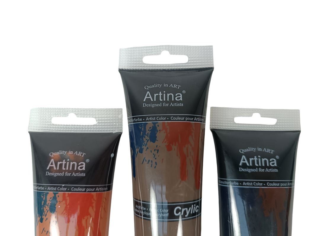 Colori: ARTINA Acrylfarbe 3 Erdtöne – Usato da Luzern venduto da Restwert_Luzern 1
