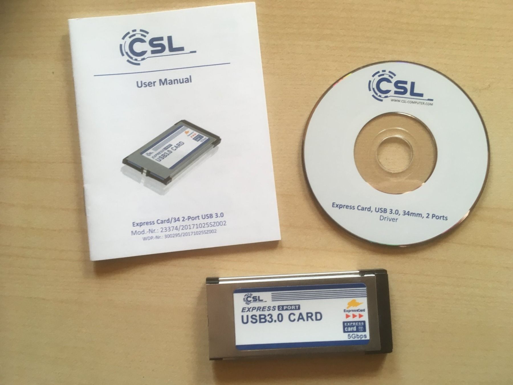 Laufwerke & Adapter: CSL Express 2 Port USB3.0 Card – Gebraucht aus Marbach LU von Hoheduene