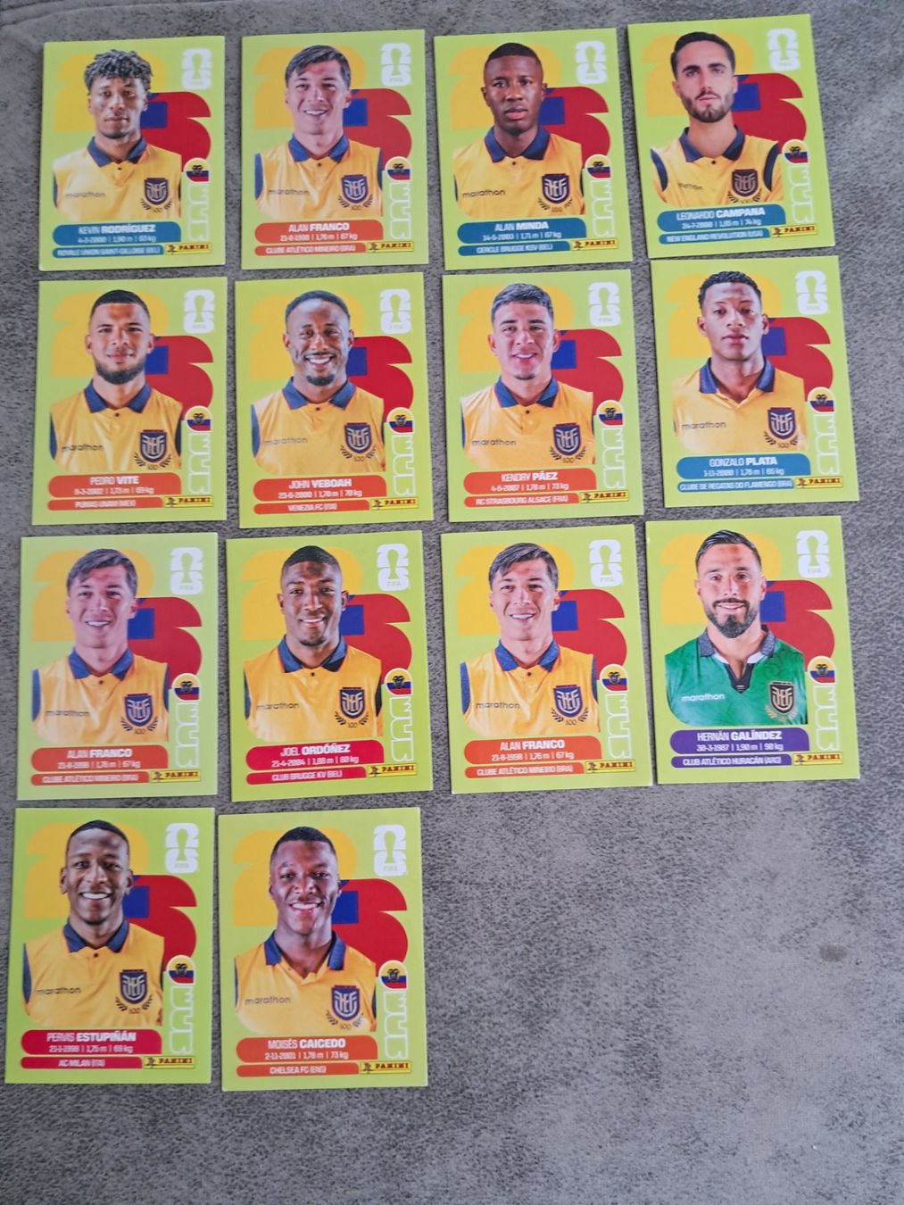Panini Carte collezionabili: 14 x Paninisticker 2026 / Equador – Nuovo (secondo la descrizione) da Weinfelden venduto da Da-ryn01
