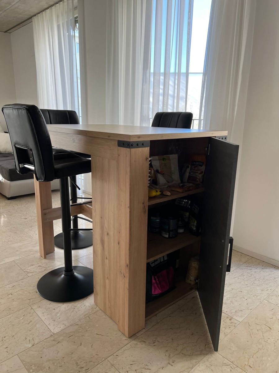 Tischset: Bartisch mit 3 Hocker – Neu (gemäss Beschreibung) aus Wetzikon ZH von mk1905 2
