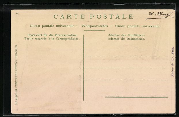 Cartoline postali: Passepartout-AK Bern, Teilansicht und Fl – Usato da Berlin venduto da bartko-reher 1