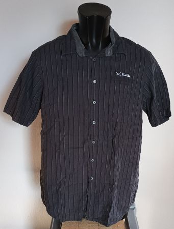 Hemd dunkelgrau gestreift Gr. XL