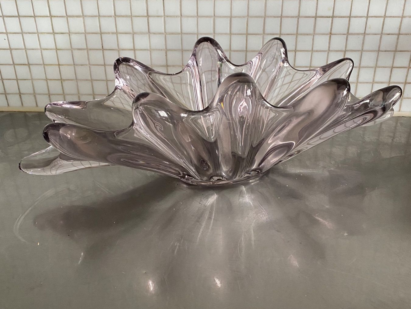 Ciotole: Murano, daum, Vannes, grosse Kristallglas Schale – Usato da Solothurn venduto da BORGHAGEN