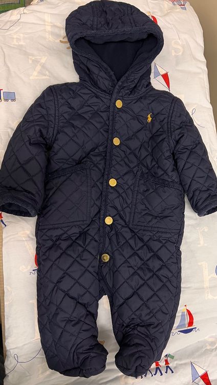 Happy Cherry – Sneeuwpak Baby Romper Winter Pasgeboren Snowsuit Met Capuchon Jongen Meisje Unisex Kinderwagen Jasje Uit Een Stuk Jumpsuit Warm Met Lange Mouwen Bovenkleding Dikker 0 18 Maanden