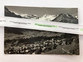 Adelboden mit Gebirge, retour alt AK