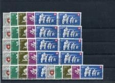 Patria 1950 10 Serien gest. m. Attest