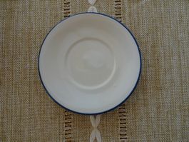 Espresso Unterteller weiss-blau von H&H - 240766