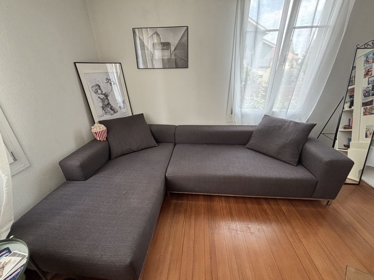 Sofas: Gebrauchtes graues Sofa zu verkaufen – Gebraucht aus Schönenwerd von kat_r2gm