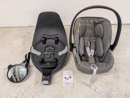 Cybex Cloud Z2 i-Size Soho Grey Plus – inkl. Base & Spiegel