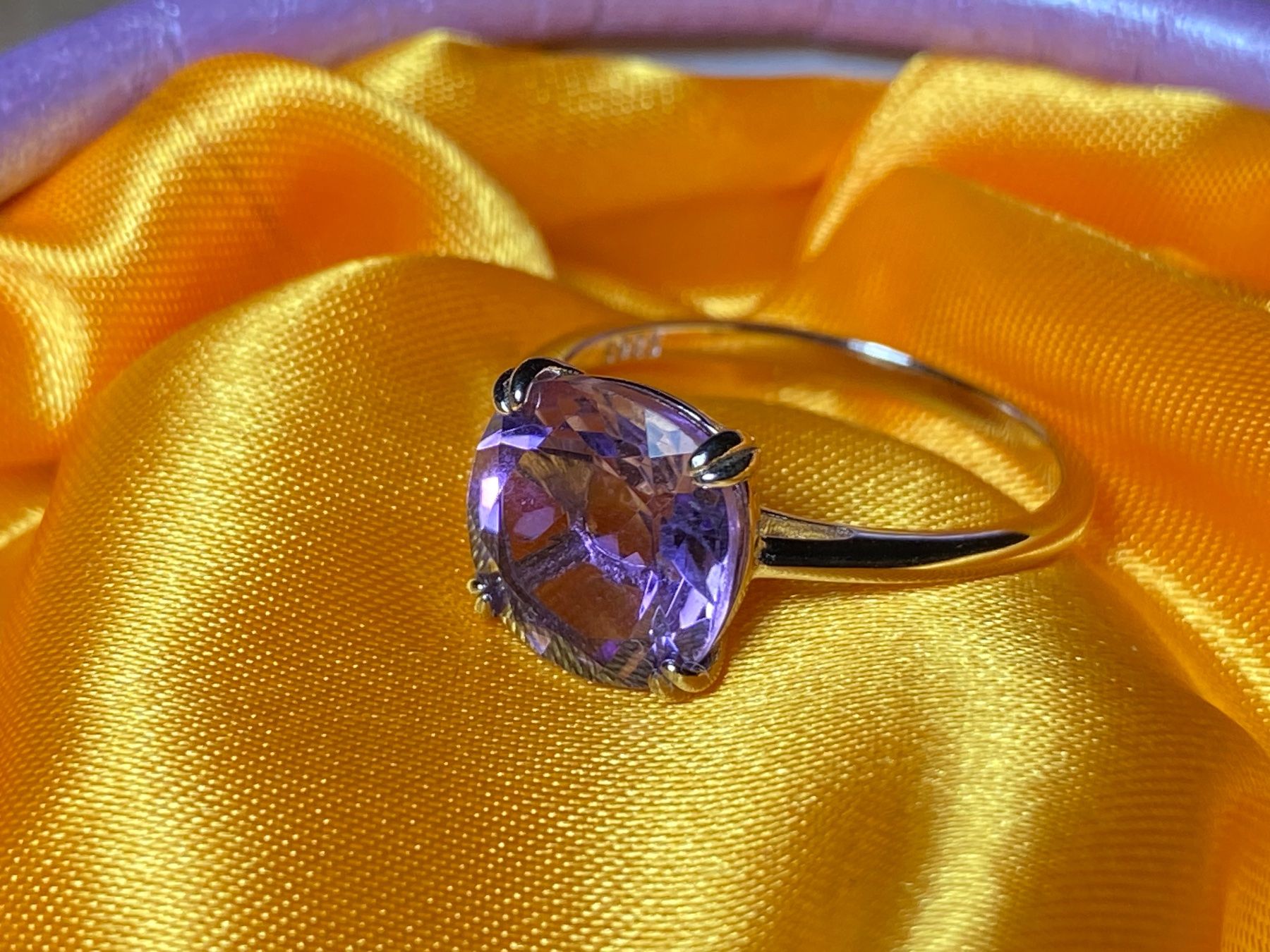 Ringe: Amethyst Ring Silber 925 vergoldet 💎✨ – Neu und originalverpackt aus Laax GR von Kiki-Kingdom2 5