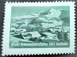 Soldatenmarke 2.WK, Adelboden, deu, blau, Wi AM 49