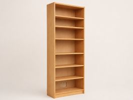 Bibliothèque haute en bois clair – rangement pratique