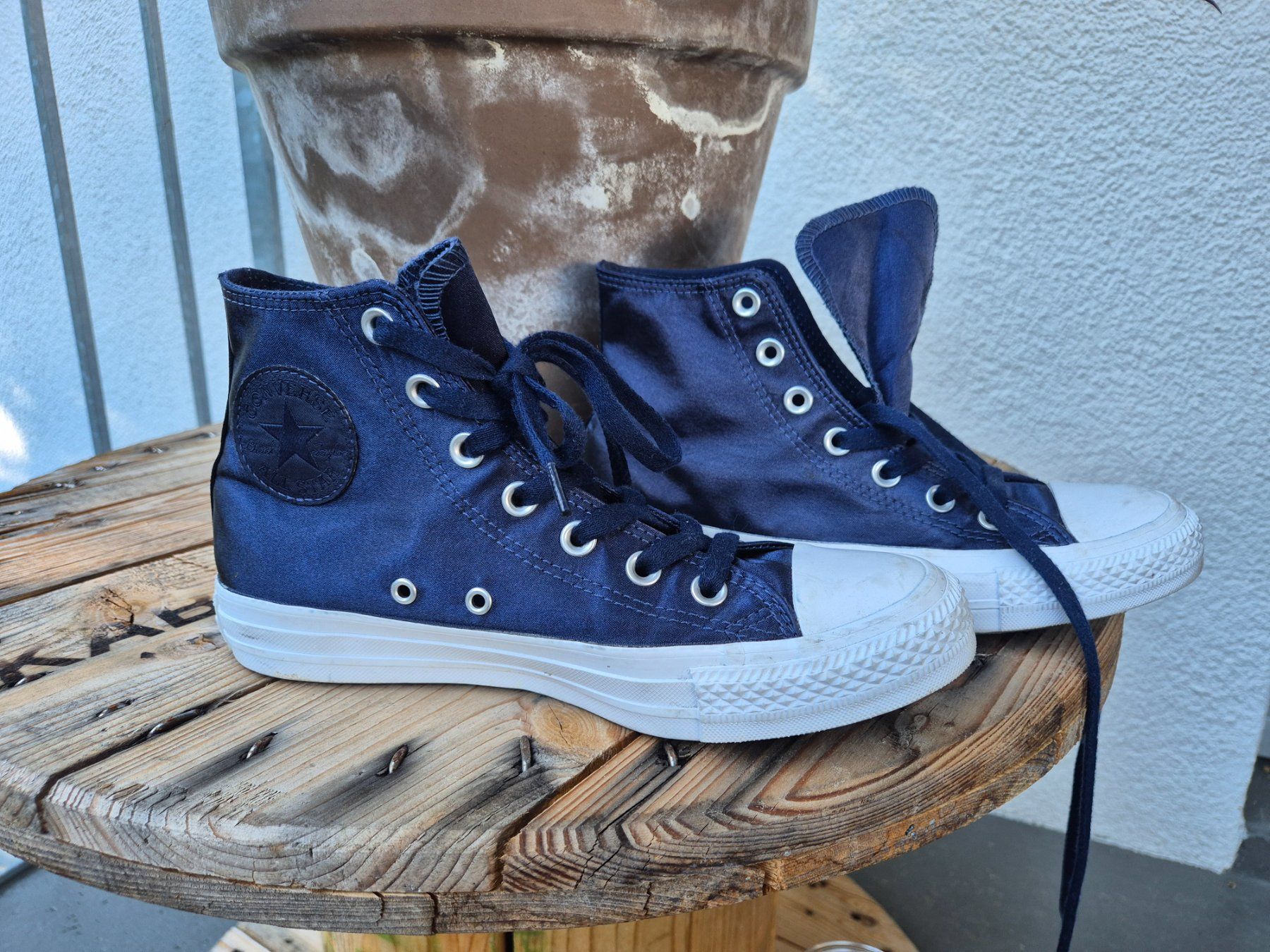 Converse Herrenschuhe: Converse Chuck Taylor High Sneaker blau – Gebraucht aus Langenthal von baesa