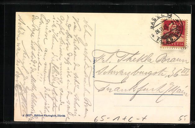 Cartoline postali: AK Basel, Bahnhof mit Springbrunnen – Usato da Berlin venduto da bartko-reher 1
