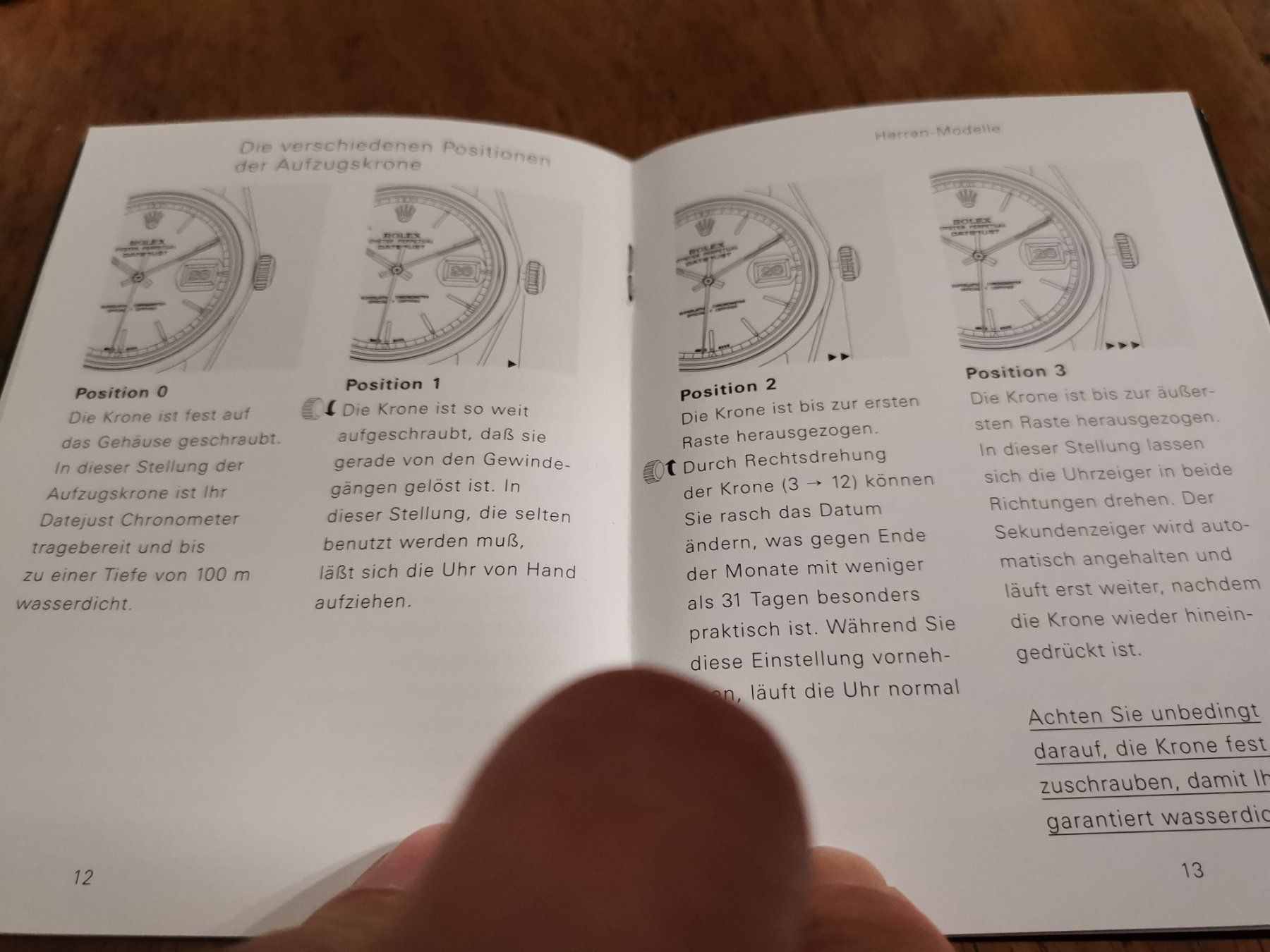 Rolex Orologi: Rolex Datejust Gebrauchsanweisung 2002 – Usato da Rüti ZH venduto da Oldexplorer 2