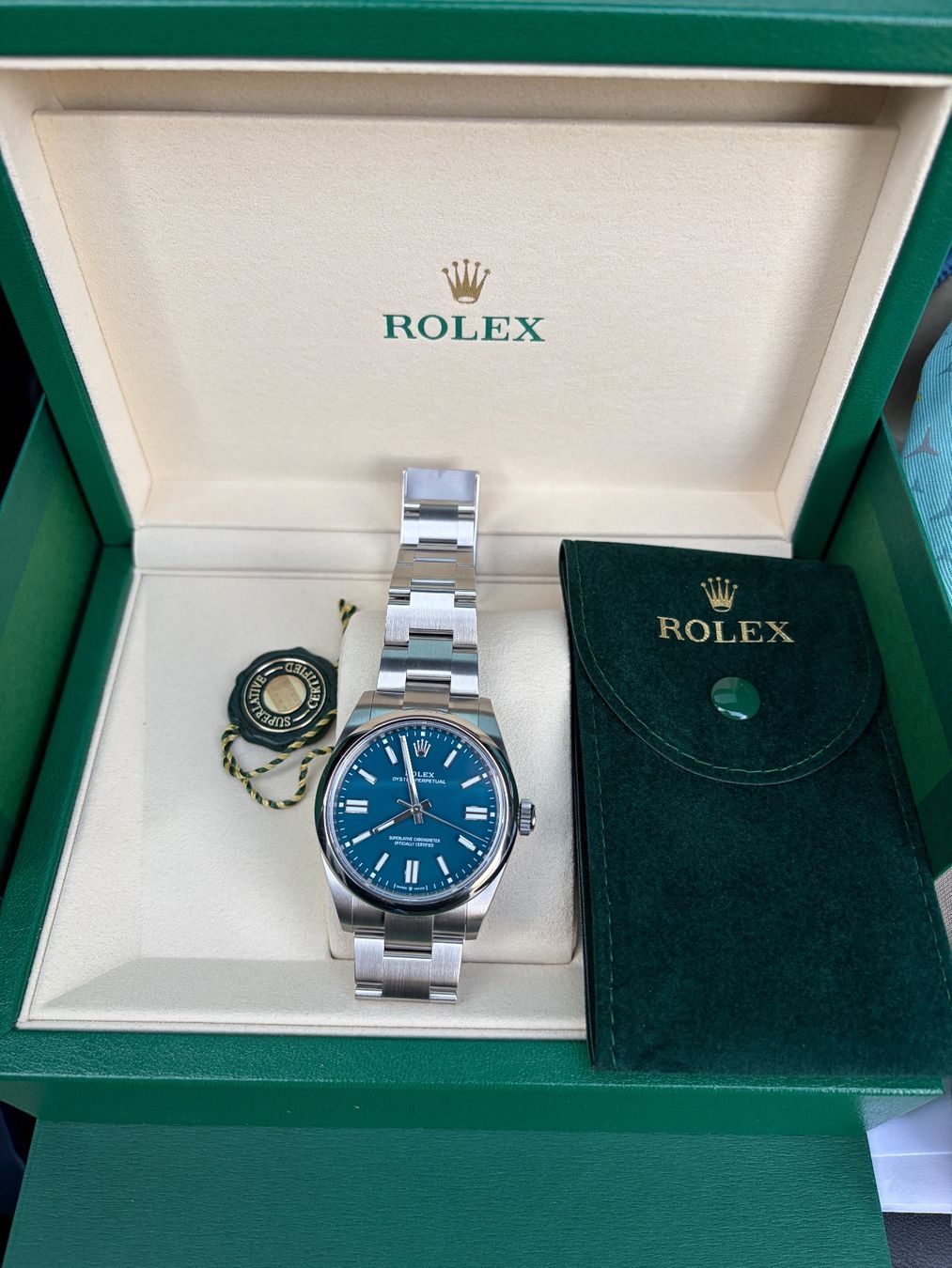 Rolex Orologi: Oyster Perpetual Med blue 3632557970 – Usato da Vättis venduto da jaeger_74