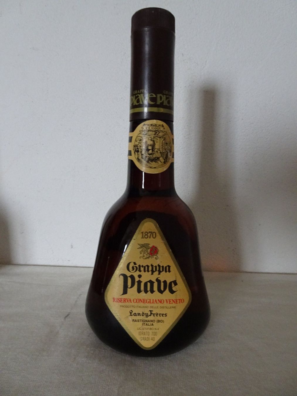 Bevande alcoliche: Grappa Piave Riserva Conegliano Landy Frères  70 cl – Usato da Siebnen venduto da niki61