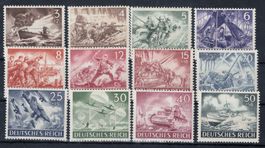 Deutsch Reich 1943, Wehrmachtserie einwandfrei ** postfrisch