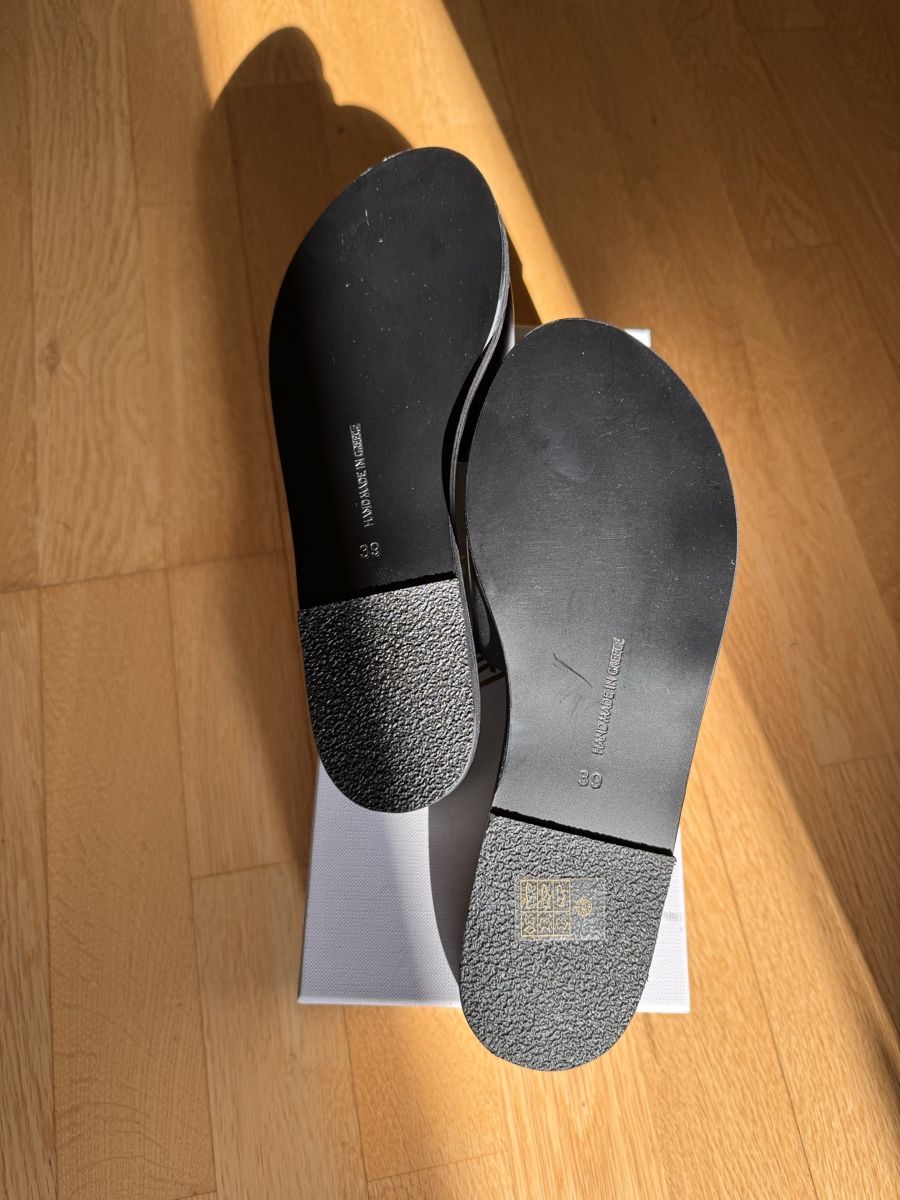 Damenschuhe: Damen Sandalen Leder schwarz, Gr. 39, – Neu und originalverpackt aus Aesch BL von Micimacko-4 2