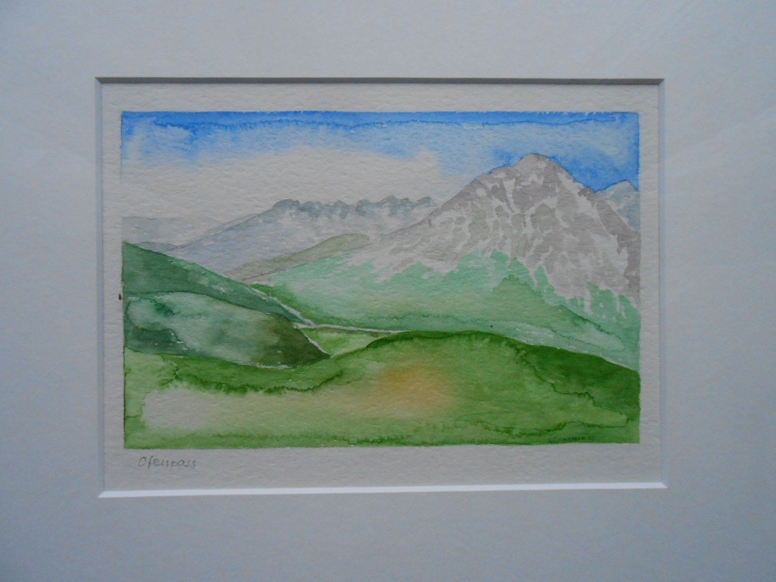 Dipinti: Aquarell "OFENPASS" - (R) – Nuovo (secondo la descrizione) da Hallwil venduto da pkaiser44 2