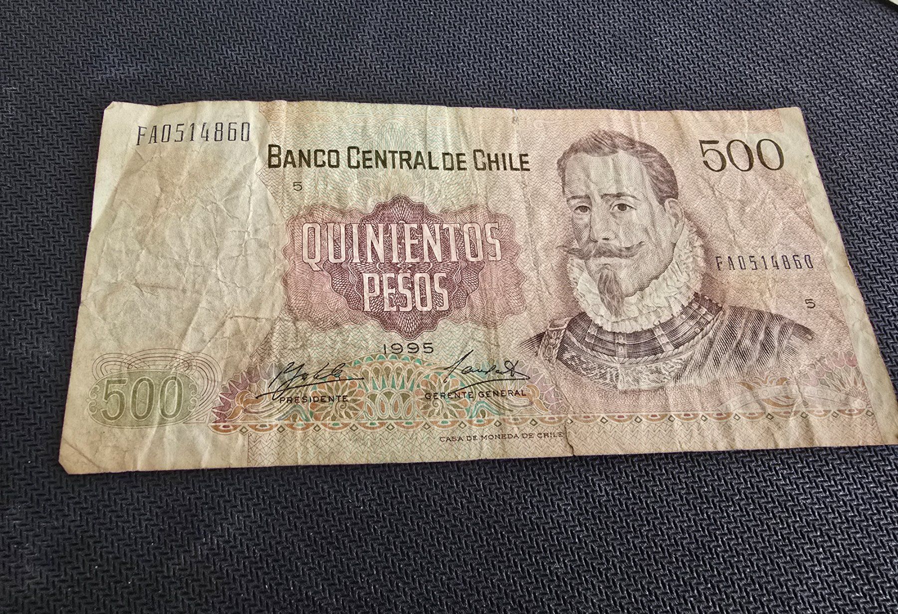 Banknoten: Billet Chili 500 – Gebraucht aus Petit-Lancy von Minnie26