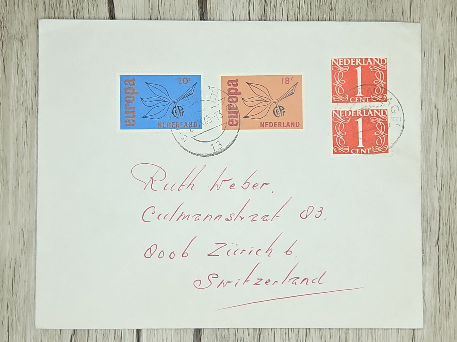 Tutti i francobolli: CL14 Enveloppe + Timbre Pays-Bas 1965 – Usato da Cousset venduto da Patrick_Collections