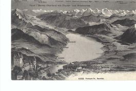 Thun BE, Berner Oberland mit Thuner- und Brienzersee, Alpen