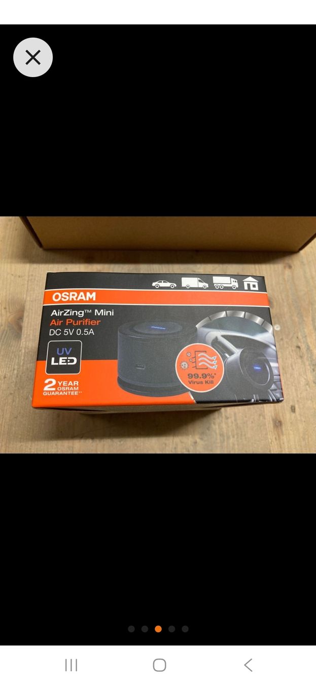 Luftreiniger: Osram AirZing LED mini  Luftreiniger 2x – Neu und originalverpackt aus Maur von Siropin 1