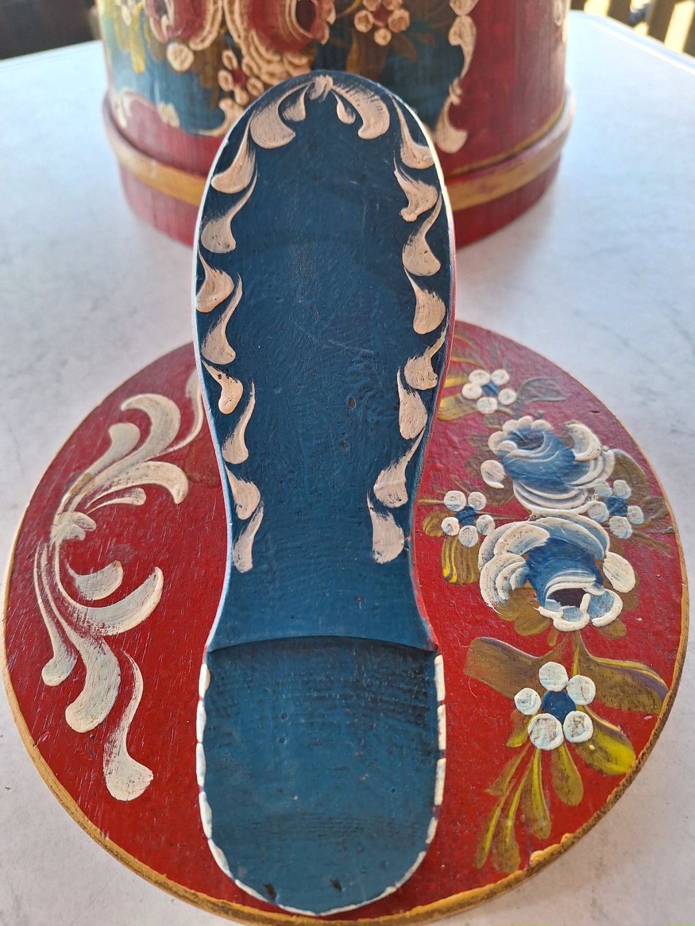Sgabelli: VINTAGE SCHUH-HOCKER AUS DEN 60ERN – Usato da Huttwil venduto da Kunterbuntli 3