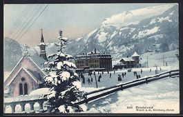 Grindelwald, Ortspartie mit Kirche im Wi
