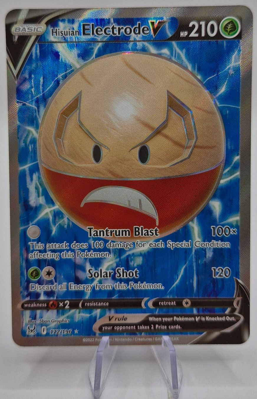 Pokémon Sammelbilder & Trading cards: Hisuian Electrode V / Lektroball / Lost Origin / LOR 172 – Neu (gemäss Beschreibung) aus Arni AG von PokemonCardsStore