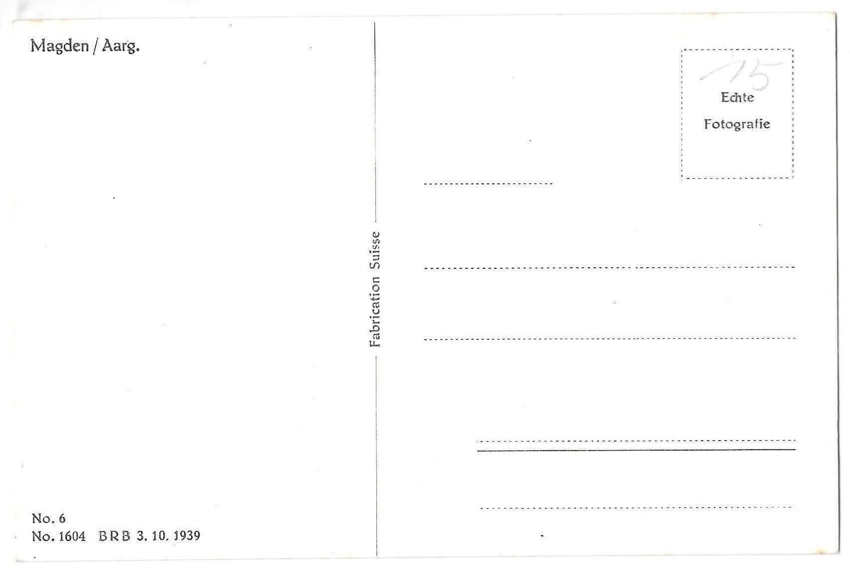 Cartoline postali: Magden Gesamtanischt – Usato da Olten venduto da clotaldi 1