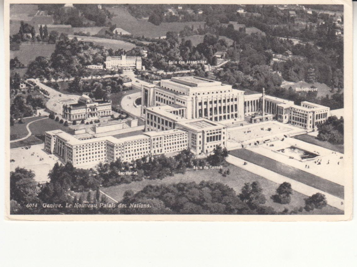 Cartoline postali: Genève Palais Nation ca. 1940 – Usato da Bürglen TG venduto da StampGraf