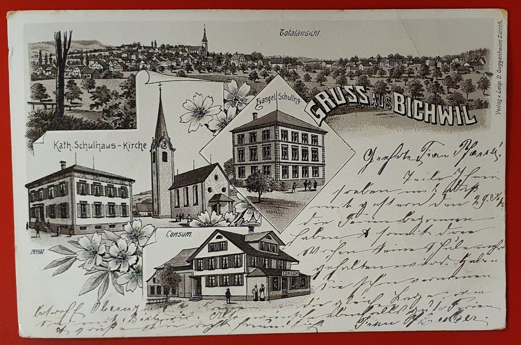 Cartoline postali: Gruss aus Bichwil 1902 – Usato da Kreuzlingen venduto da Rschweiz1