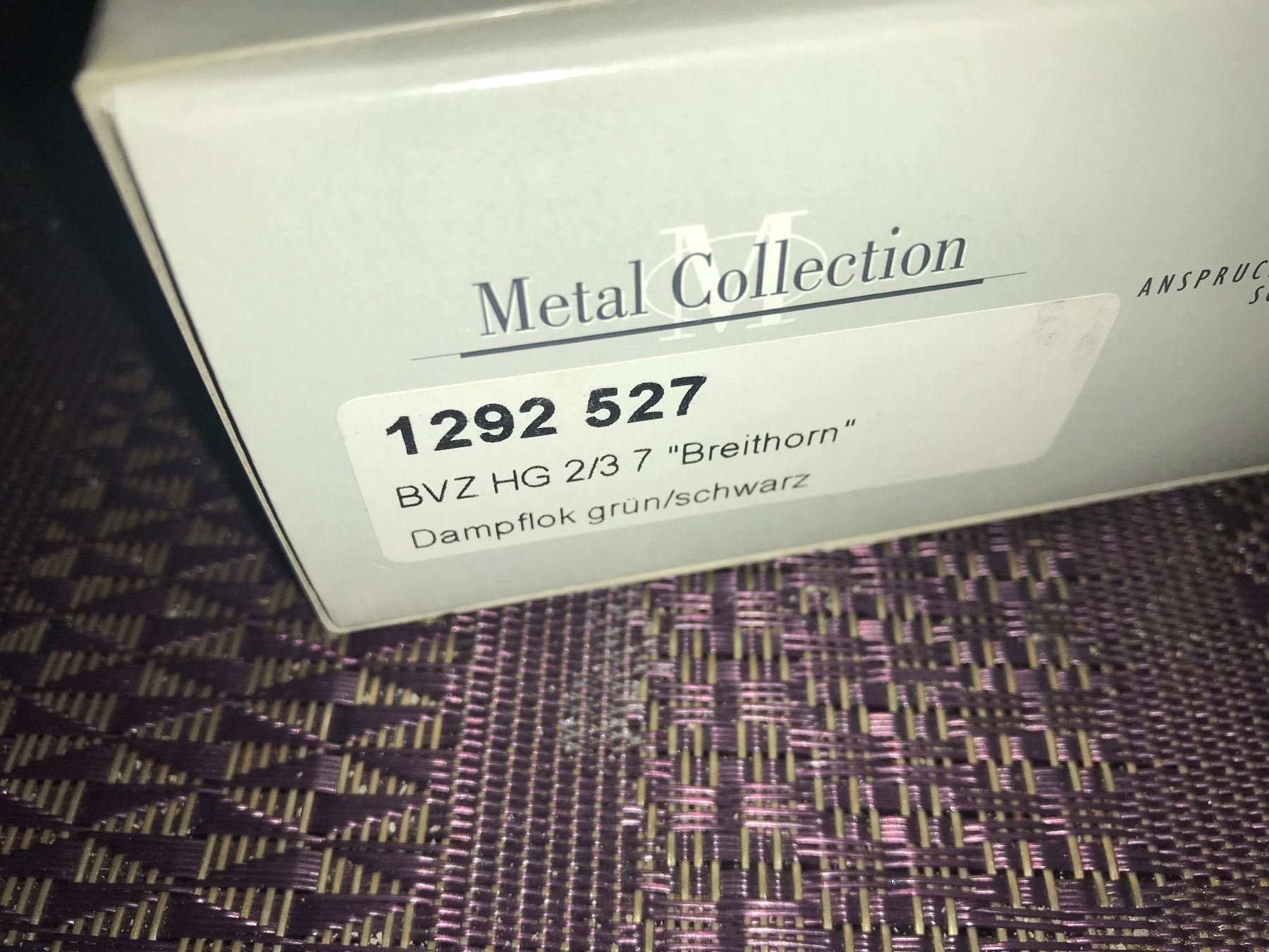Bemo Modellini di ferrovie: Bemo Metal Collection, BVZ,  Dampflok, neuwertig, – Nuovo e nell'imballaggio originale da Glis venduto da 1Hector1 8
