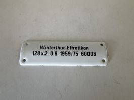 SBB-Schild Winterthur-Effretikon Email.