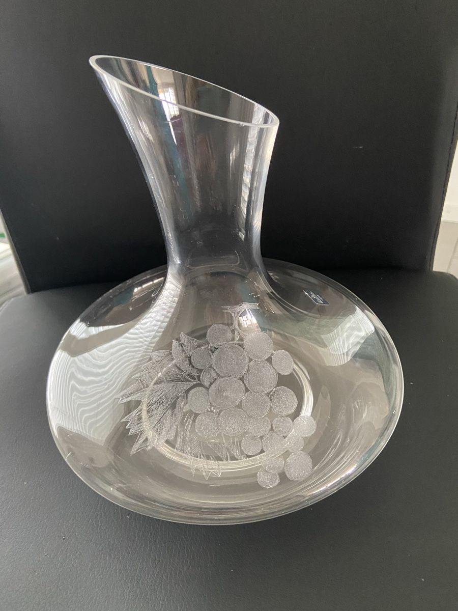 Rosenthal Caraffe: Rosenthal Dekanter mit Trauben Gravur – Usato da Oftringen venduto da andrax