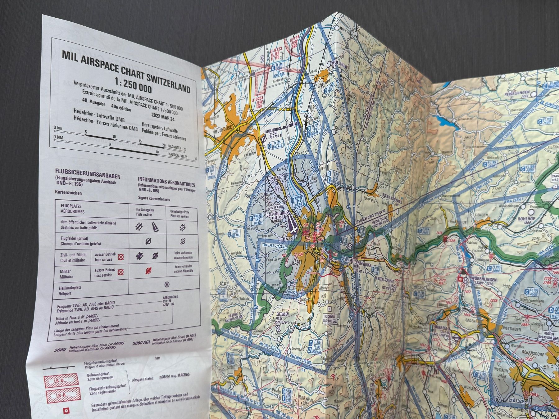 Libri: Swiss MIL Pilots Chart - Schweizer Luftwaffe – Usato da Brütten venduto da Hst1 2
