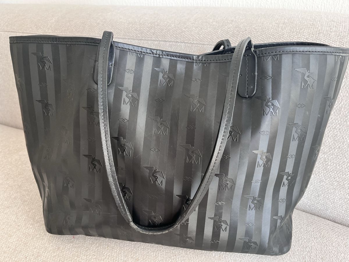 Maison Mollerus Taschen für Damen: Maison Mollerus Tote Bag Black Patterned Medium  – Gebraucht aus Lausanne von Danash 4