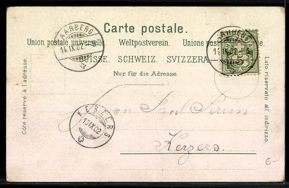 Cartes postales: AK Aarberg, Marktplatz mit Brunnen – D'occasion à Berlin par bartko-reher 1