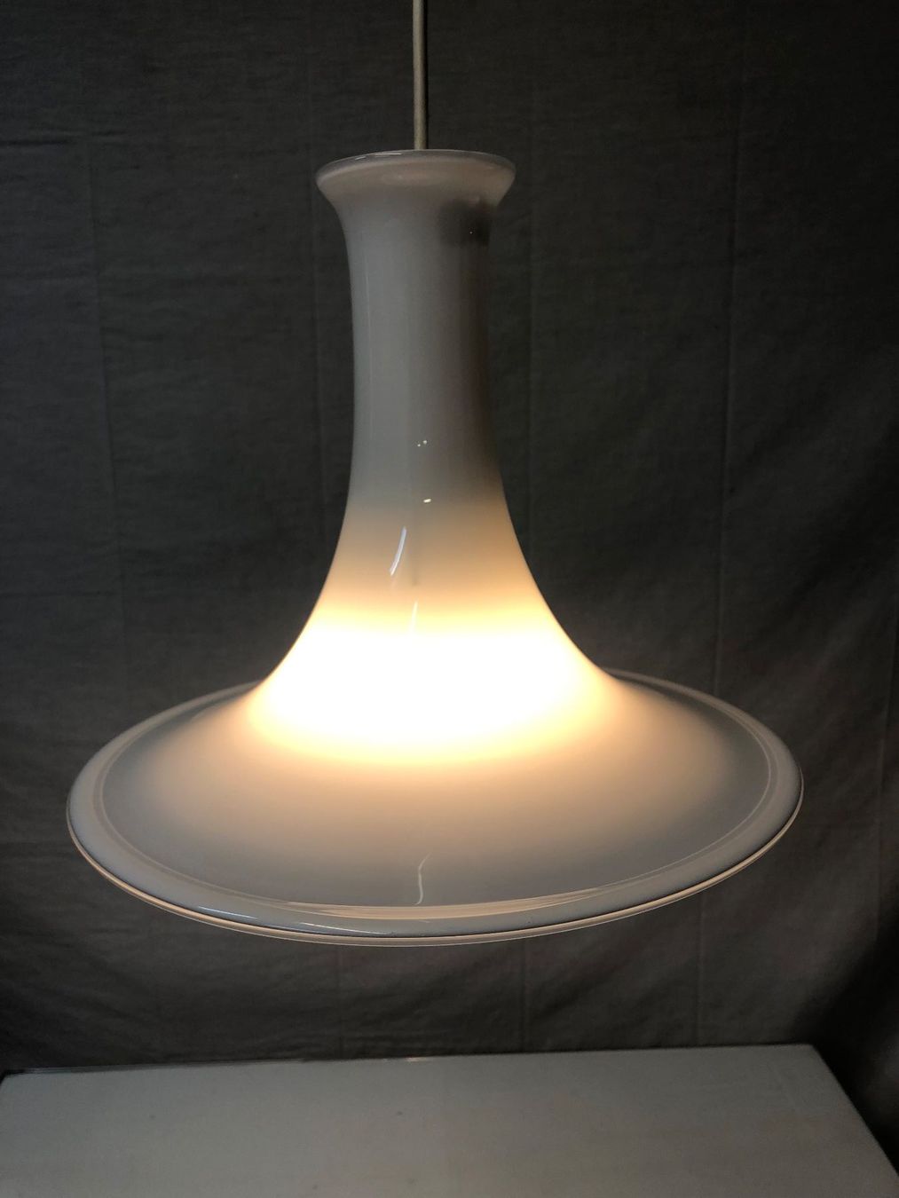 Holmegaard Lampadari & plafoniere: Holmegaard Mandarin Glas-Deckenleuchte 30cm – Usato da Brunnen venduto da Allerwaren 2