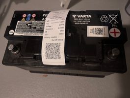 Original Autobatterie Audi VW AGM 75Ah 800A gut zustand