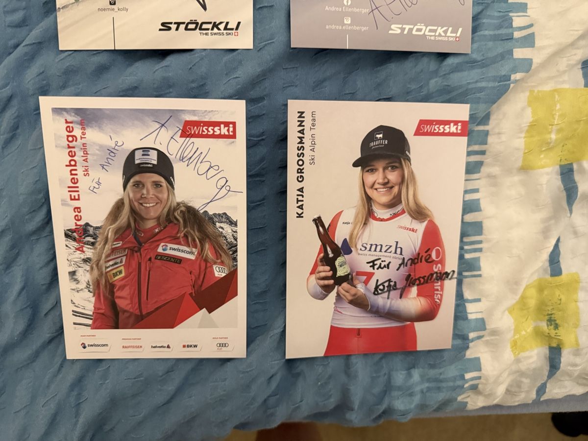 Autographes: Autogrammkarten Ski Alpin mit Original Unterschrift – D'occasion à Rüschlikon par andi_841 2
