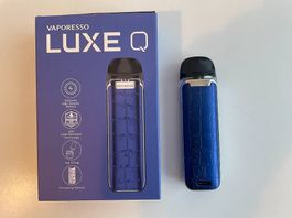 Kit Pod Luxe Q Vaporesso Bleu avec 4 recharges liquides save