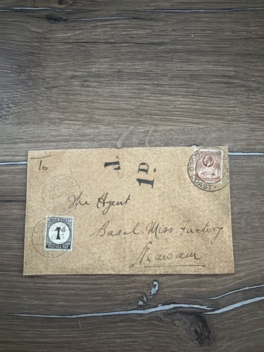 Alle Briefmarken: Historischer Gold Coast Brief nach Basel – Gebraucht aus Allschwil von mel_8fhf