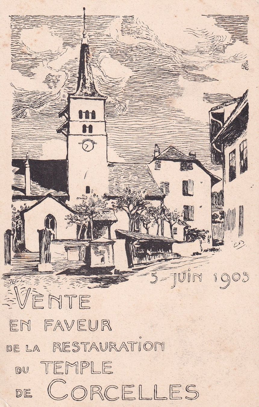 Cartoline postali: Corcelles   BE            um 1 9 0 5 – Usato da Brig venduto da Valcards54