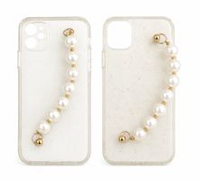 Elegantes 2er-Set iPhone 11 Handyhüllen mit Perlenband