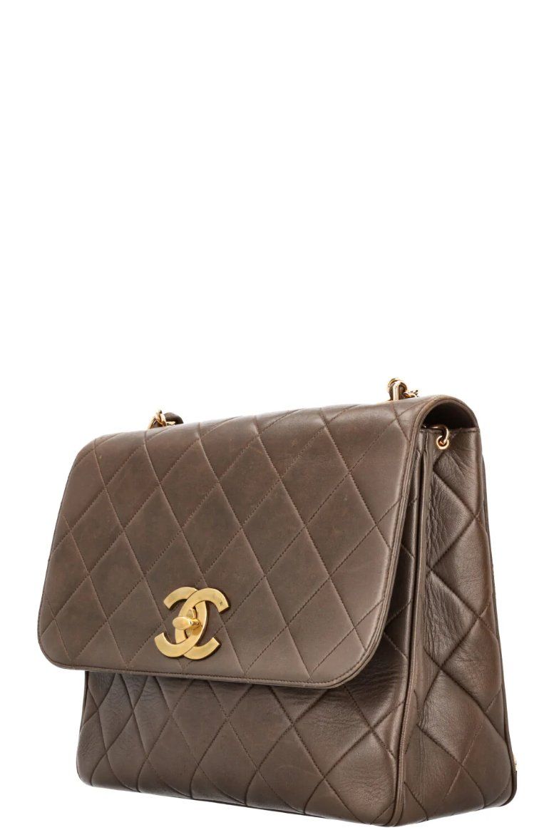 Chanel Borse da donna: Chanel Vintage Flap Bag Braun – Usato da Bergdietikon venduto da Lindor12 5