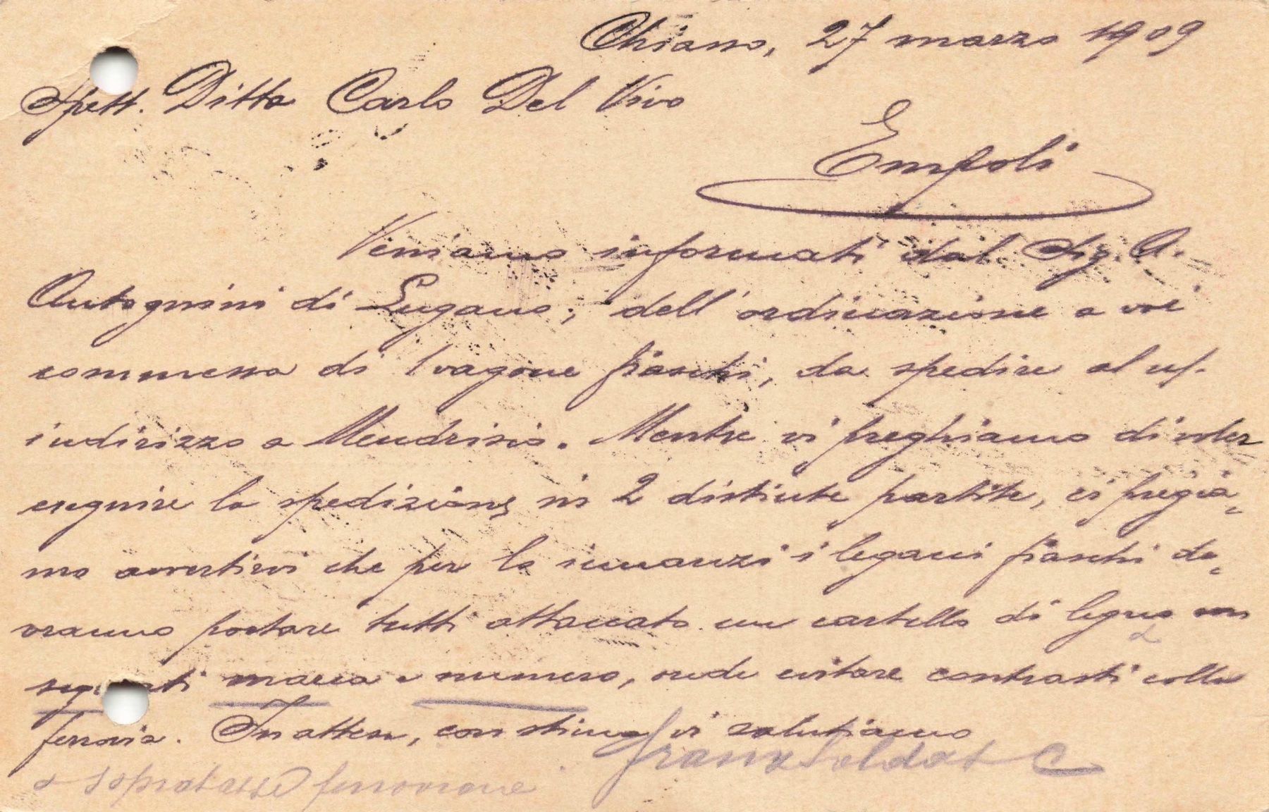 Ansichtskarten: Chiasso carte postale – Gebraucht aus Biasca von Blenio71 1